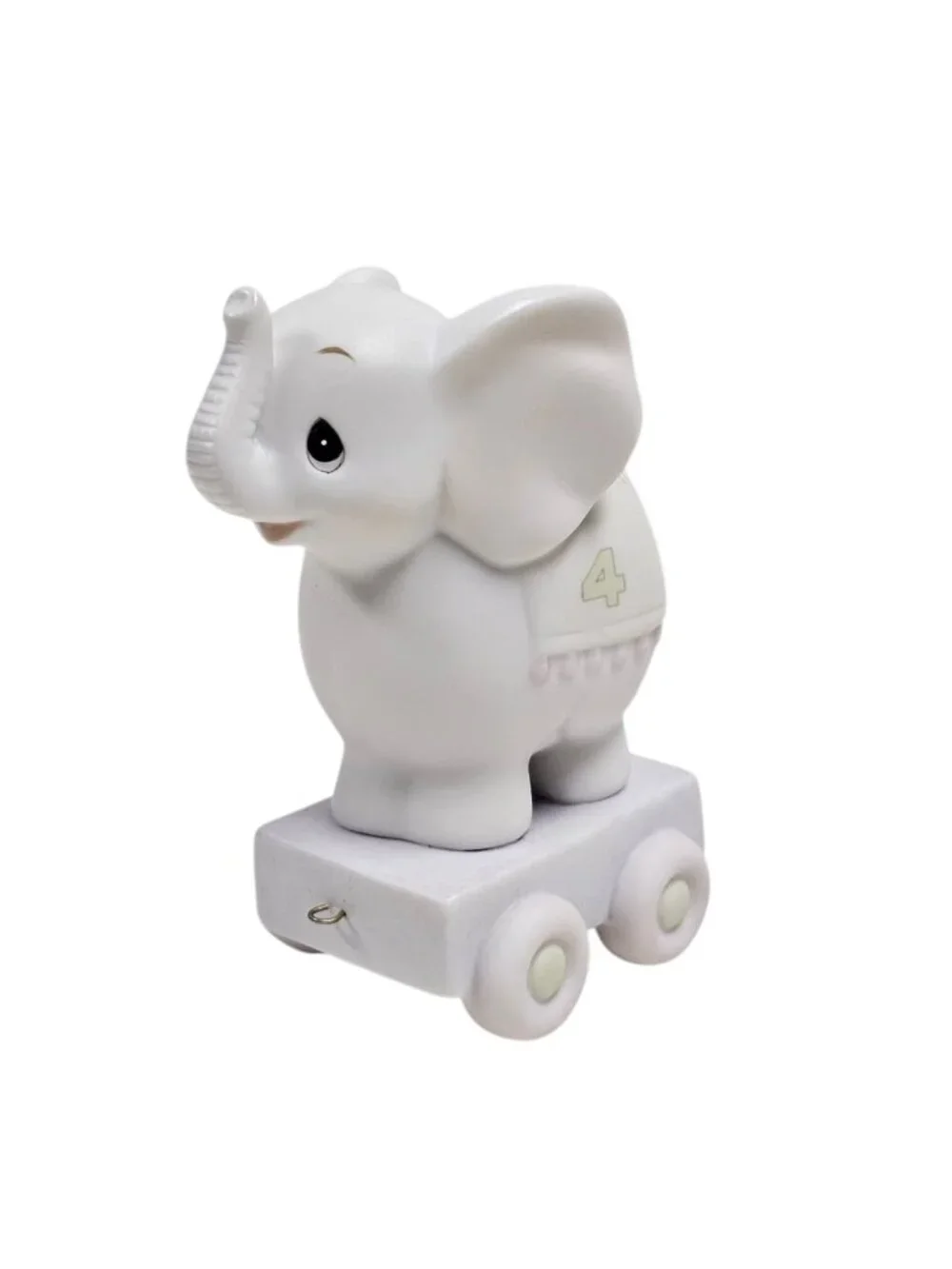 80s - 90s Precious Moments Elephant - 4th birthday series train figurine